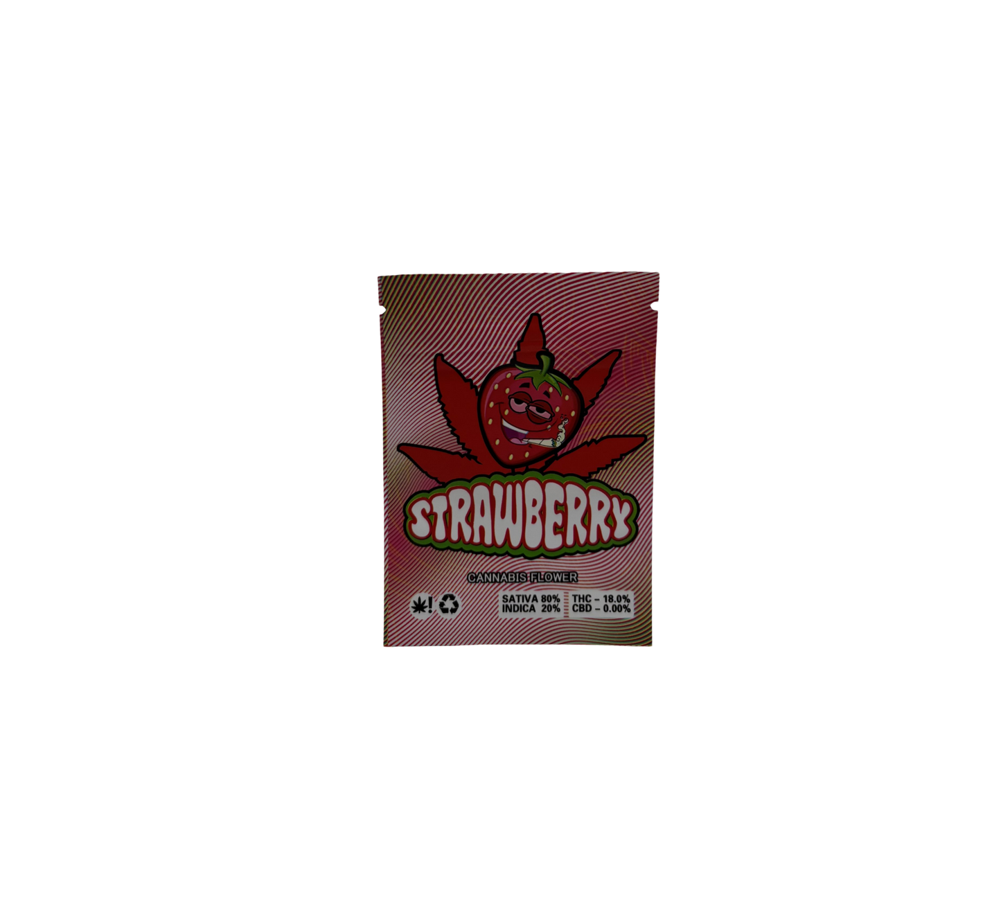 10x Strawberry - leere PE Verpackungen