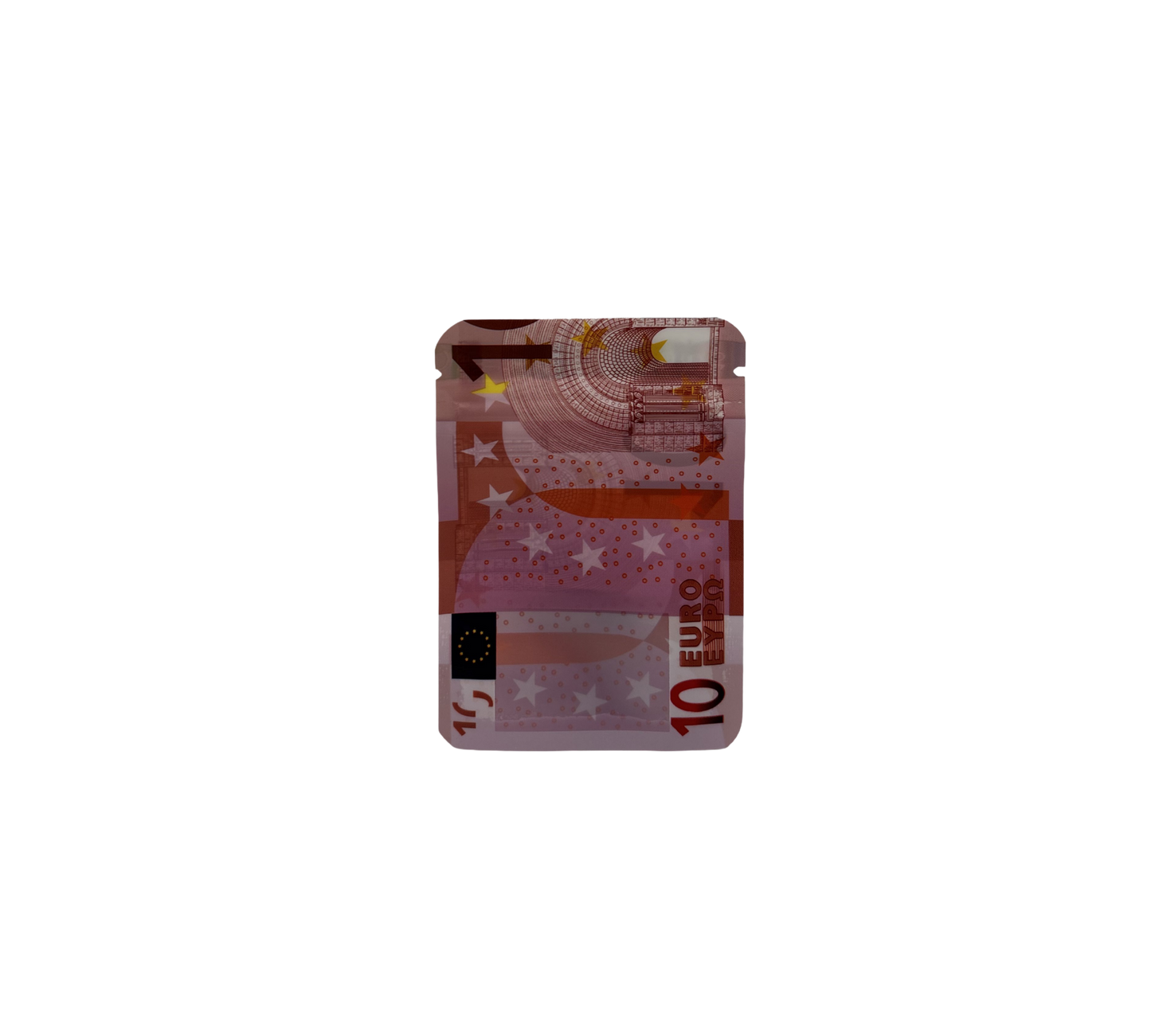 10x leere PE-Verpackungen – 10-Euro-Design