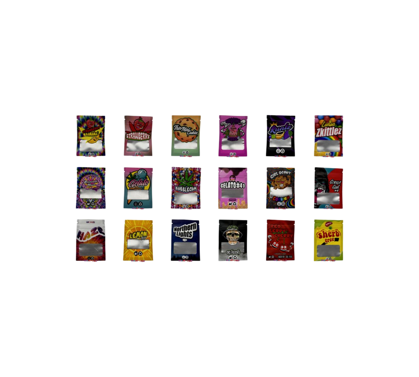 100x Mix Pack´s 1,0 - leere PE Verpackungen