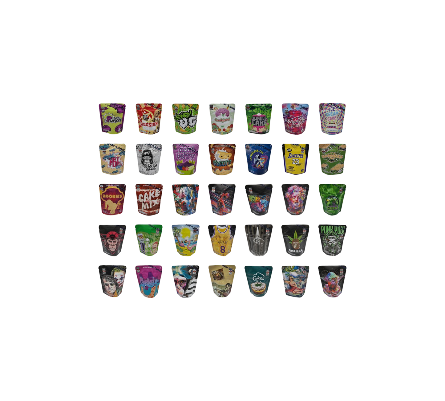 50x Mix Bag Boy - leere PE Verpackungen