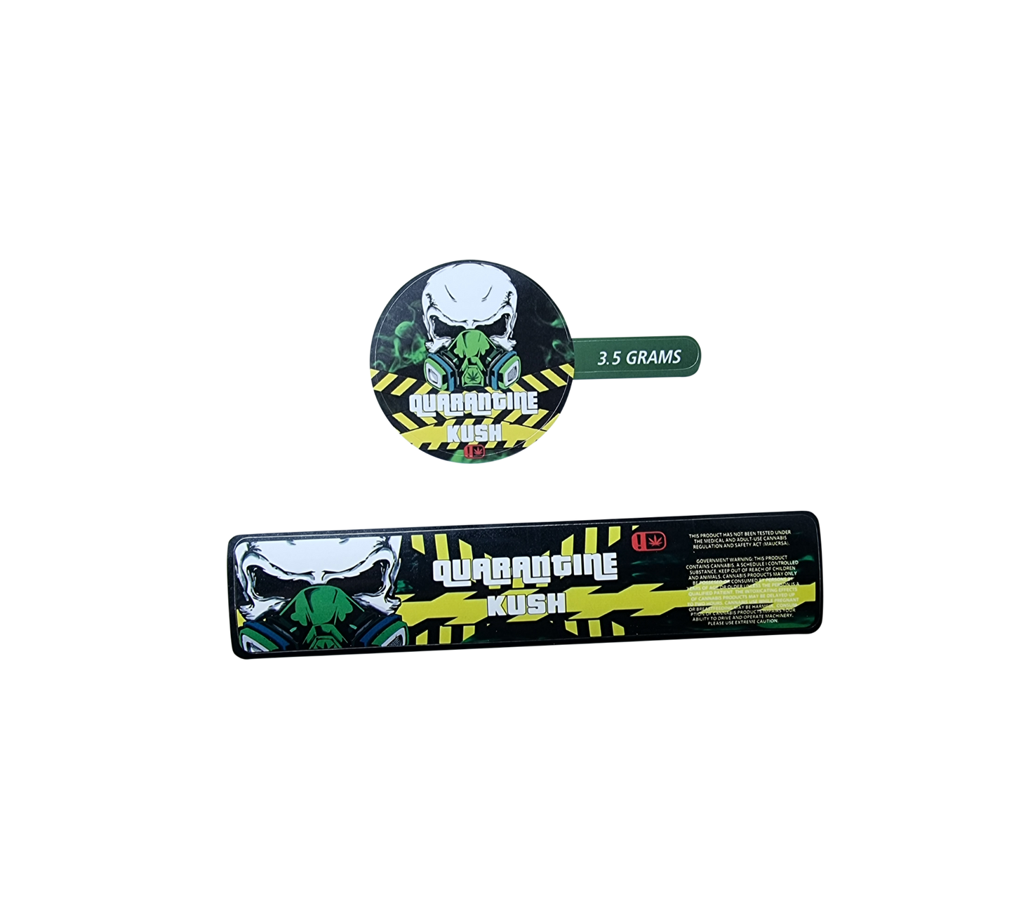 10x Quarantine Aufkleber / Sticker für Jar´s