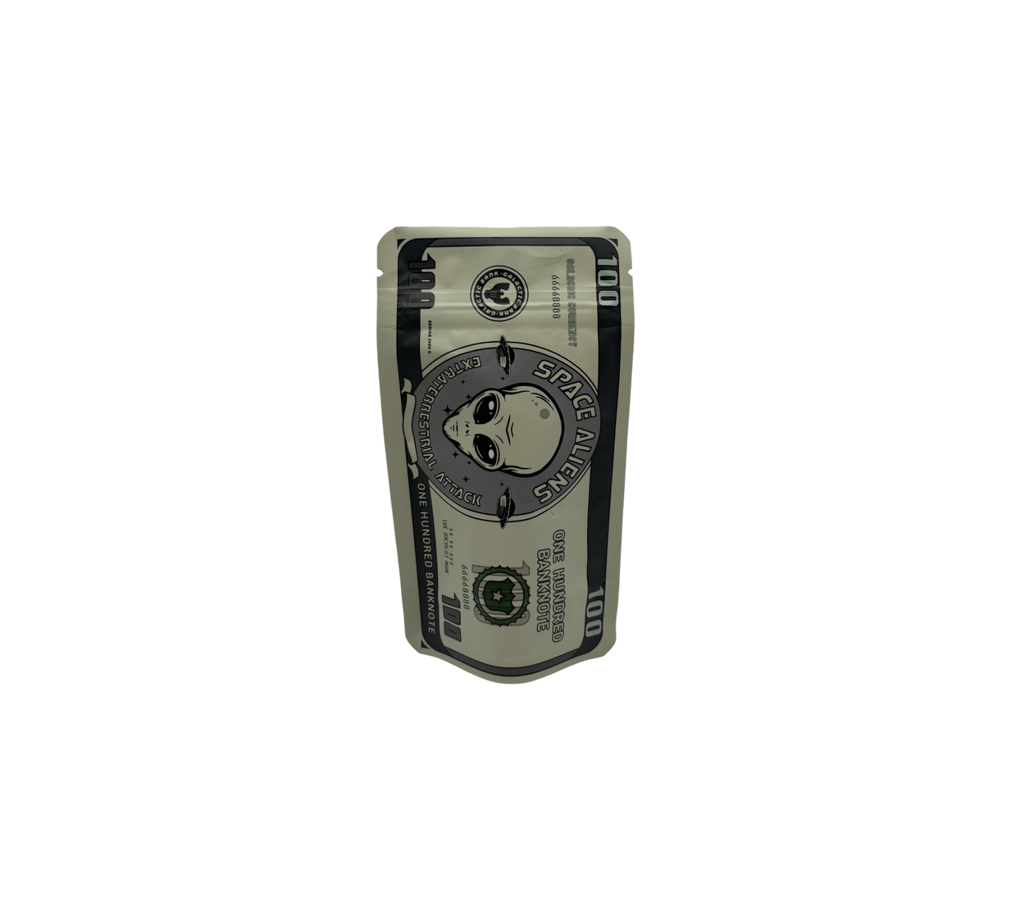 10x leere PE-Verpackungen – 100-Dollar-Design