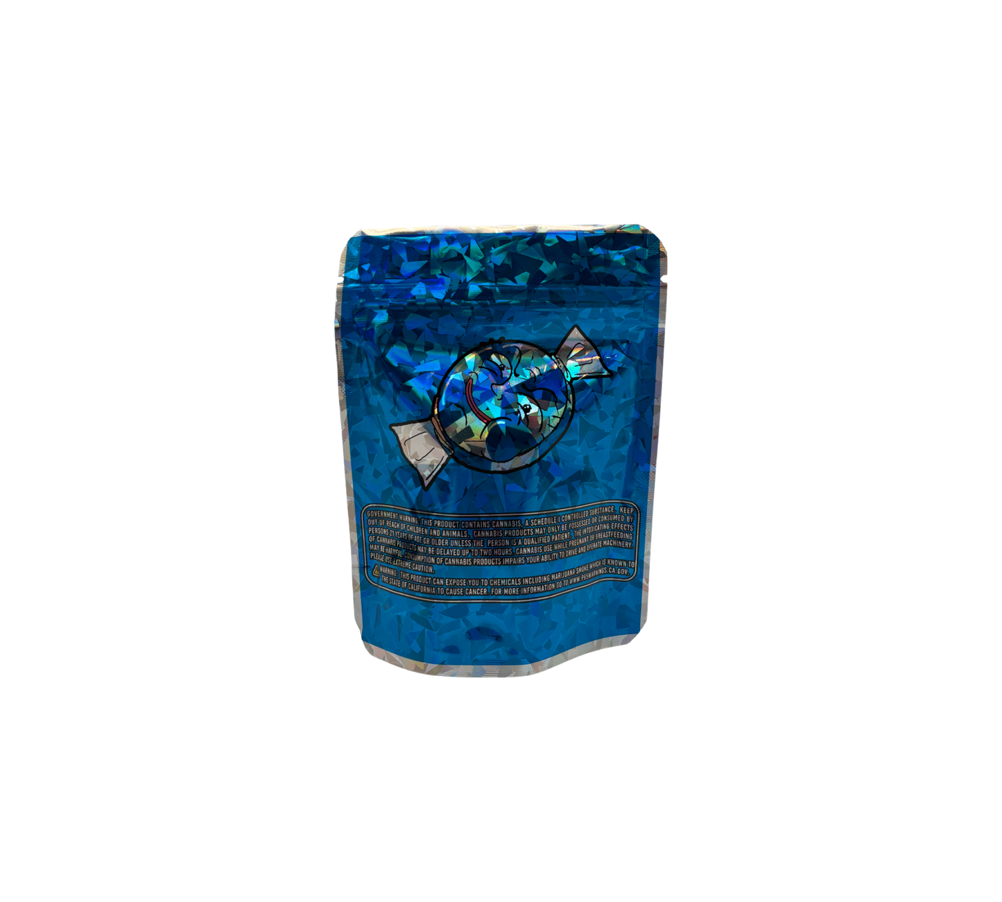 10x Blue Candy - leere PE Verpackungen