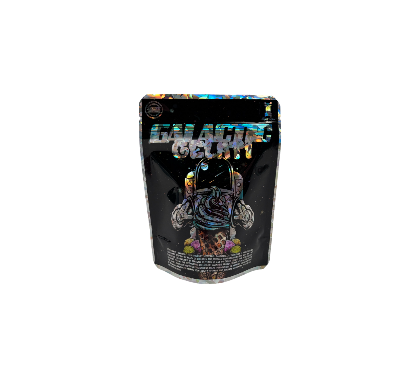 10x Galactic Gelati - leere PE Verpackungen