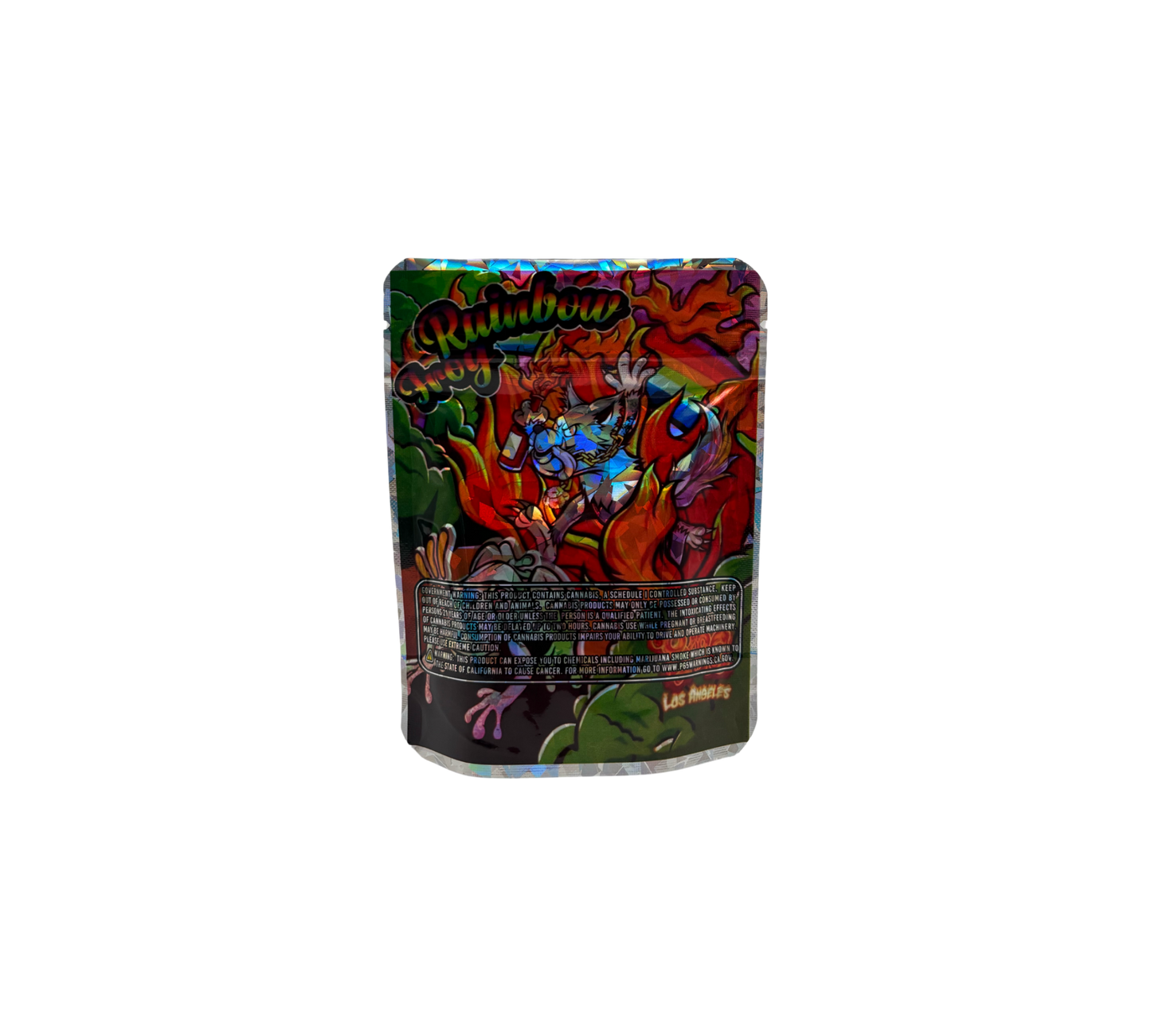 10x Rainbow Frog - leere PE Verpackungen