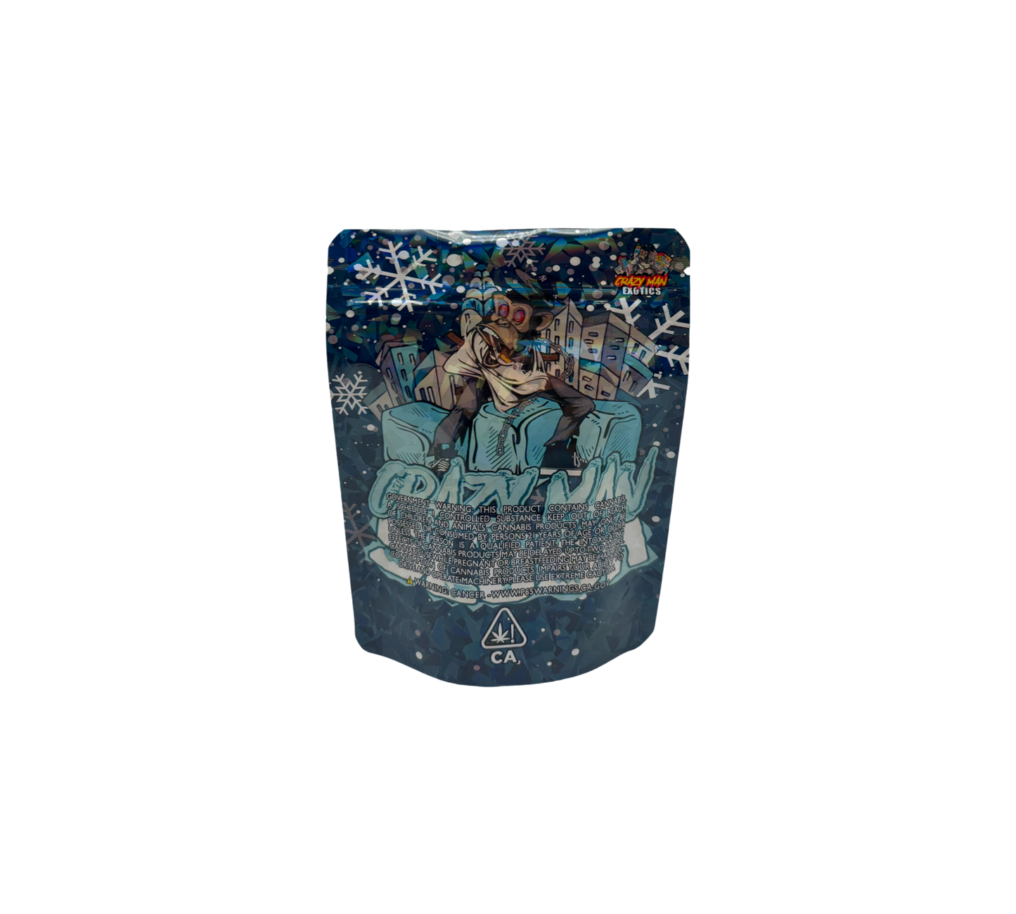 10x Slush Crazy Man - leere PE Verpackungen