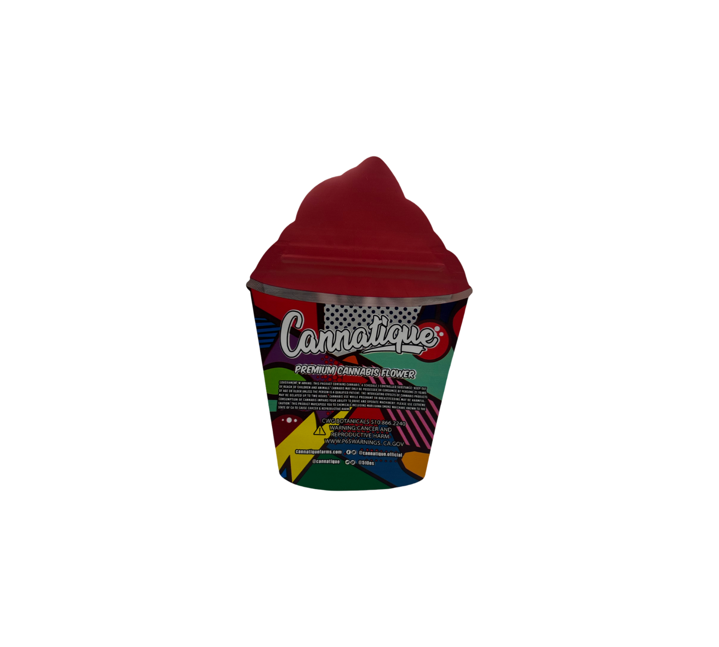 10x Cherry Zlurpee - leere PE Verpackungen Shape