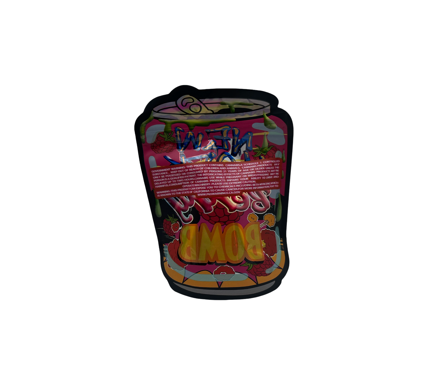 10x Berry Bomb - leere PE Verpackungen Shape