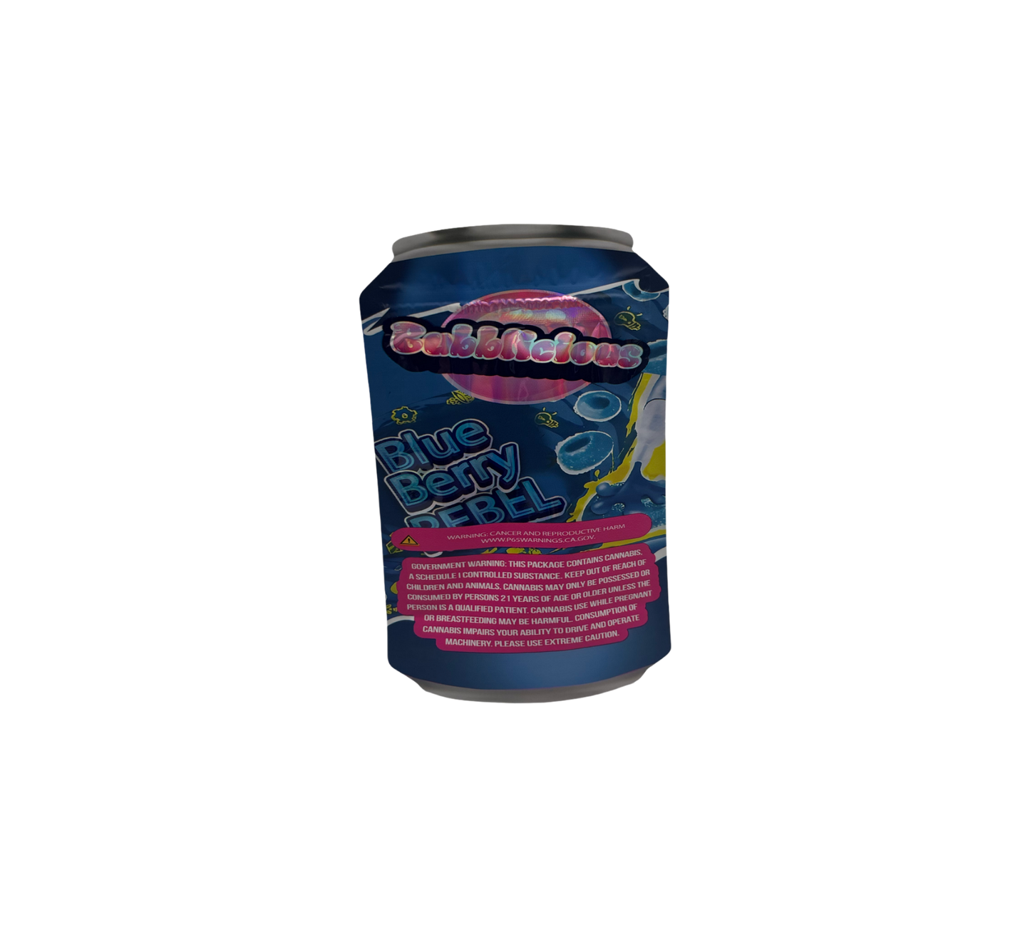 10x Blue Berry Rebel - leere PE Verpackungen Shape