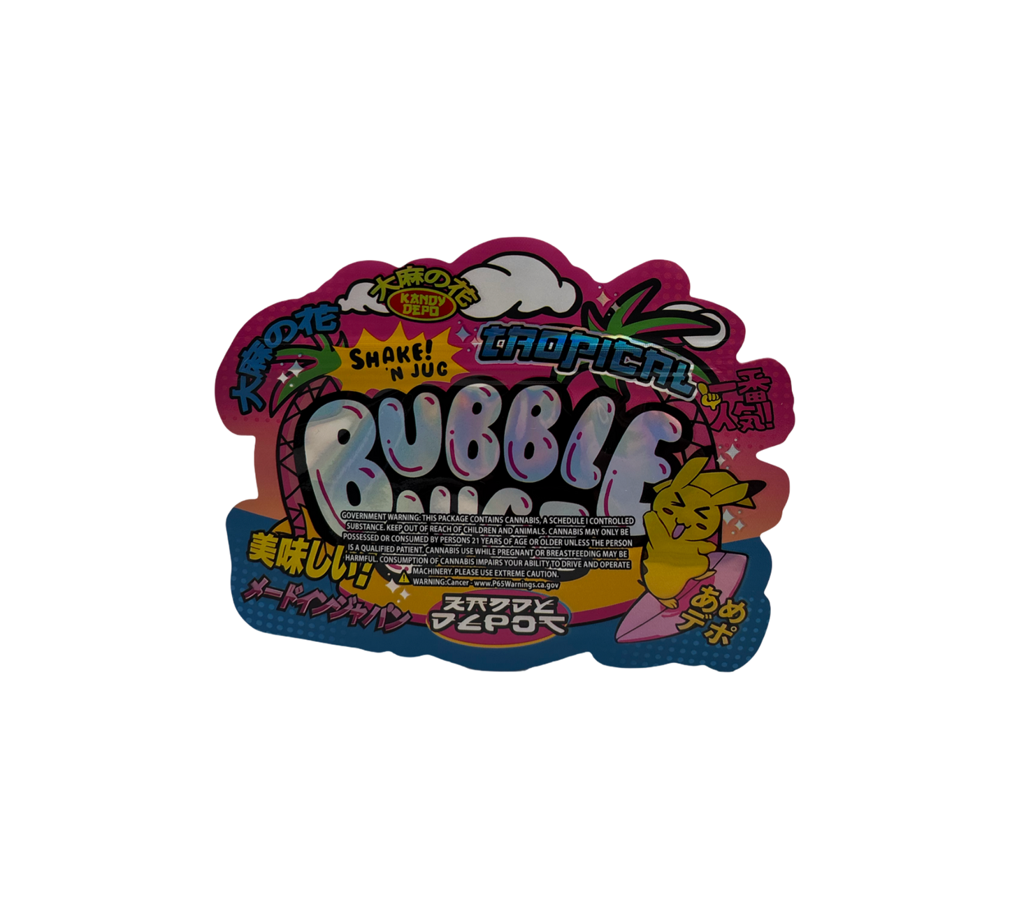 10x Bubble Jugz - leere PE Verpackungen Shape