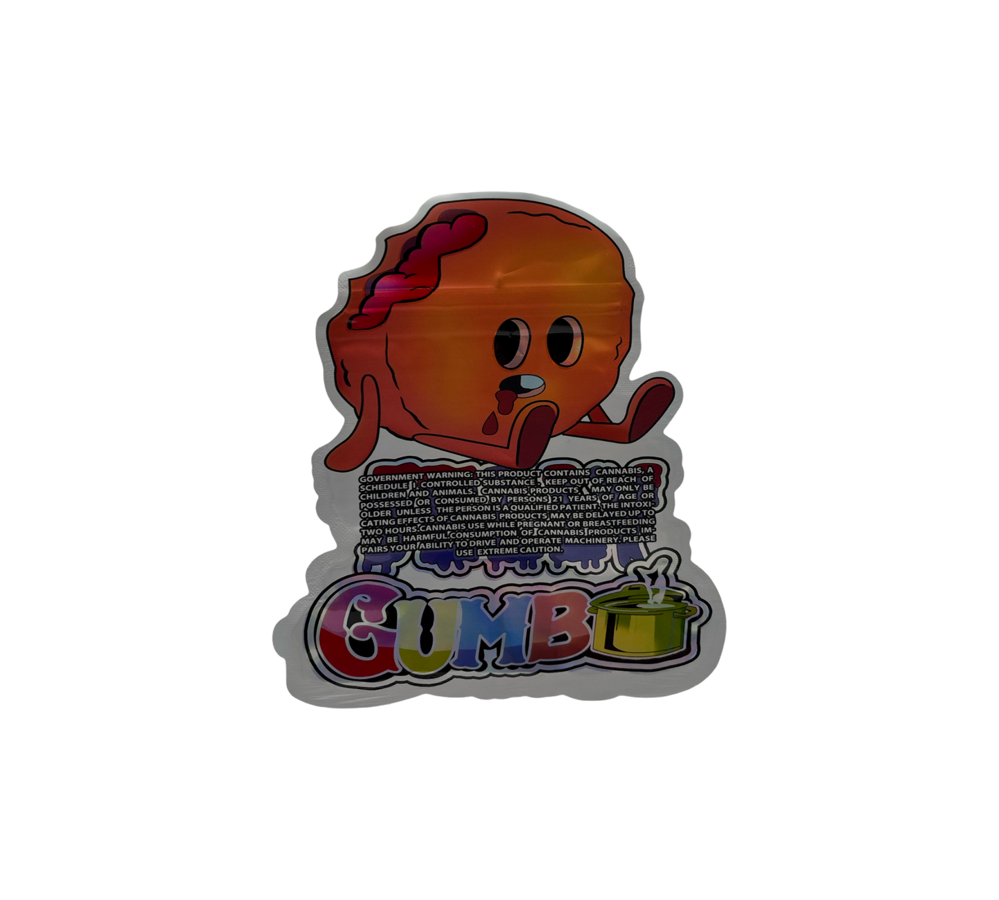 10x Jelly Gumbo - leere PE Verpackungen Shape