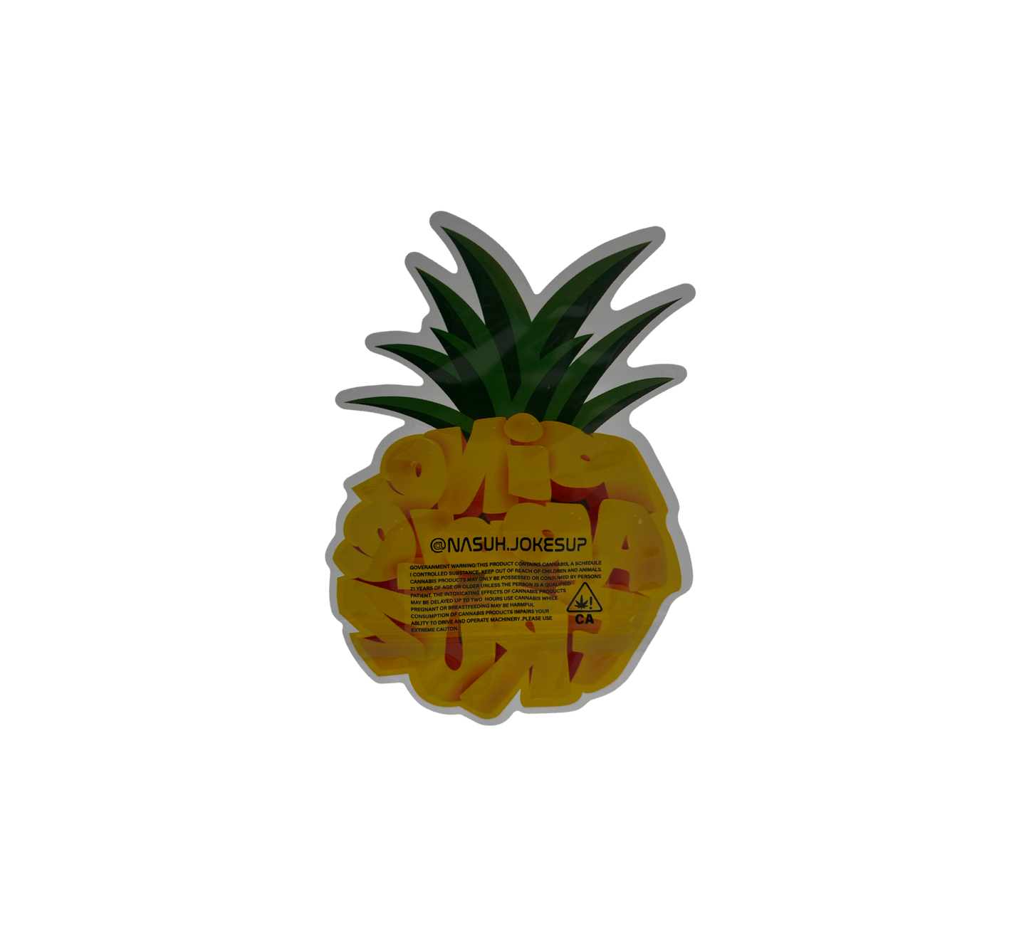 10x Pineapple - leere PE Verpackungen Shape