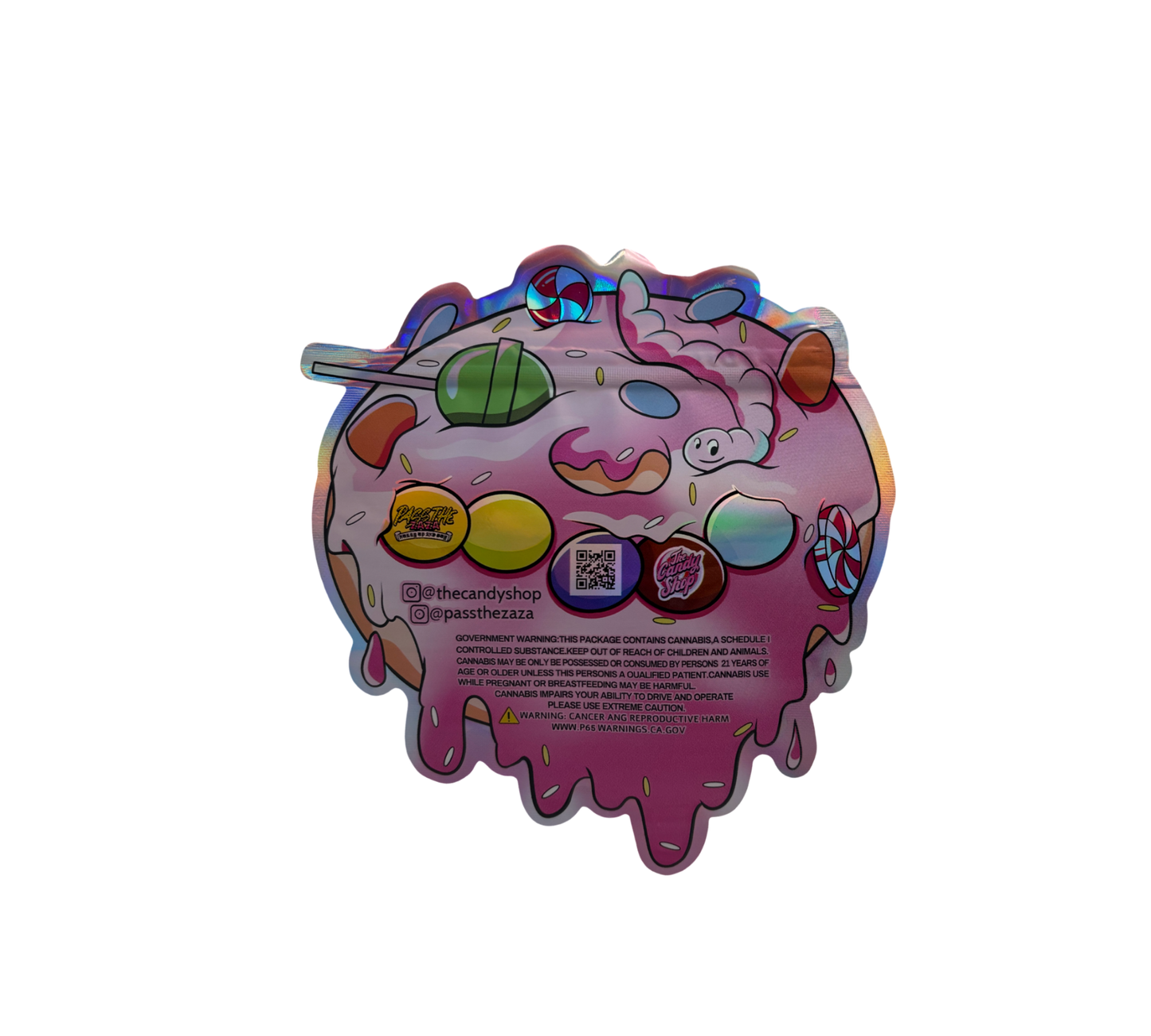 10x Candy Donut - leere PE Verpackungen Shape