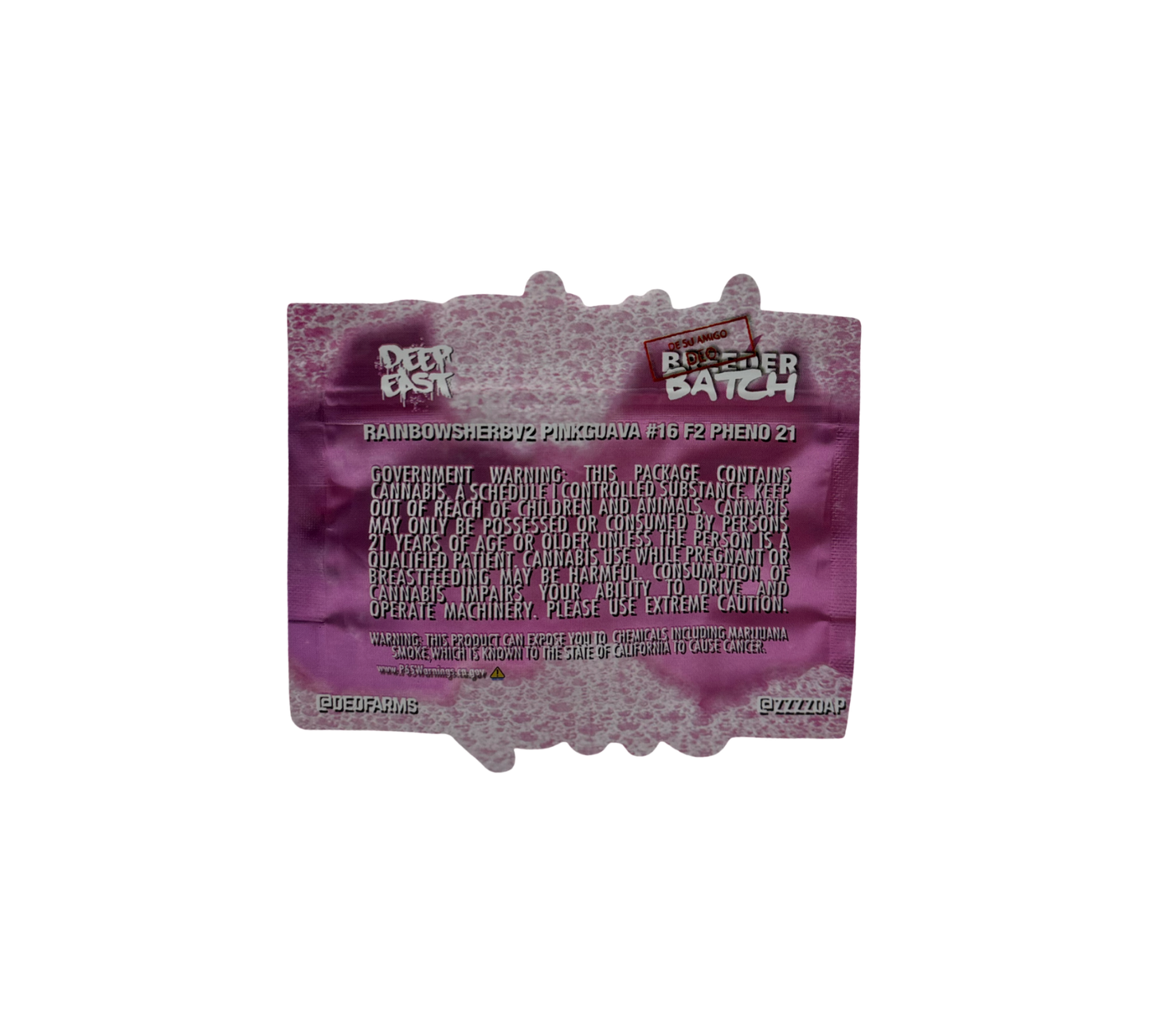10x Pink Zoap - leere PE Verpackungen Shape