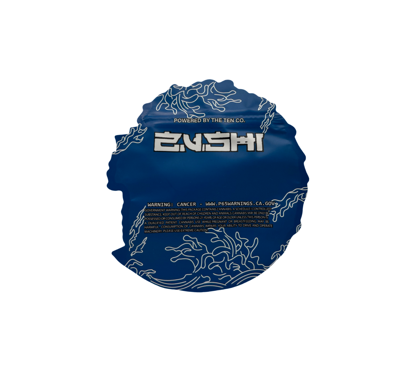 10x Zushi Blue - leere PE Verpackungen Shape
