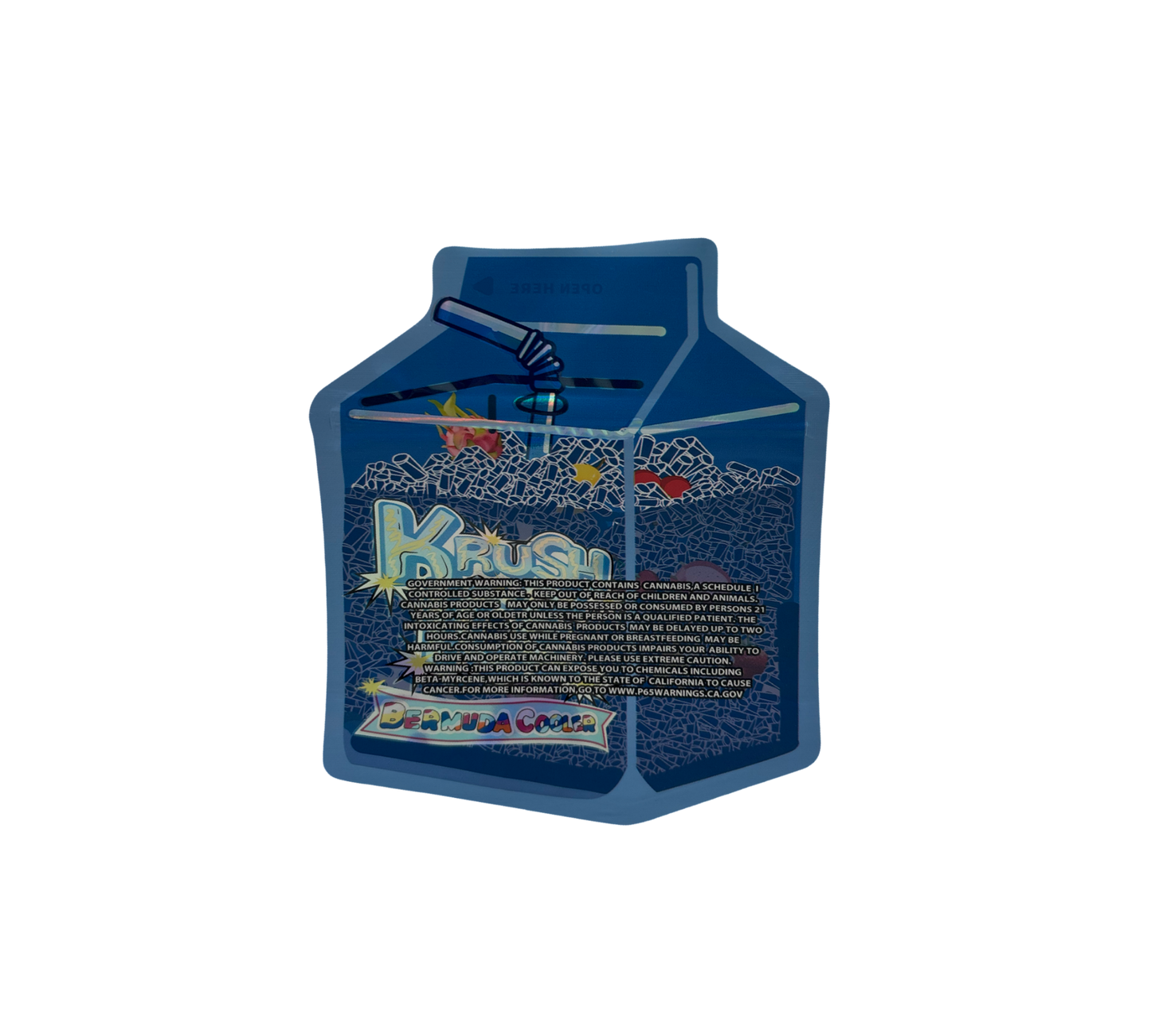 10x Krush Ice Bermuda - leere PE Verpackungen Shape