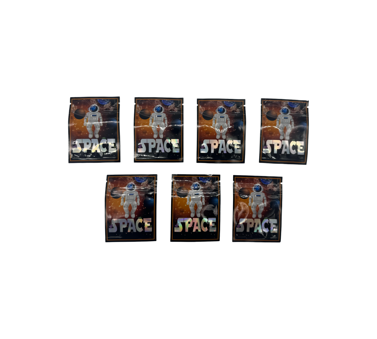 10x Space Mix - leere PE Verpackungen