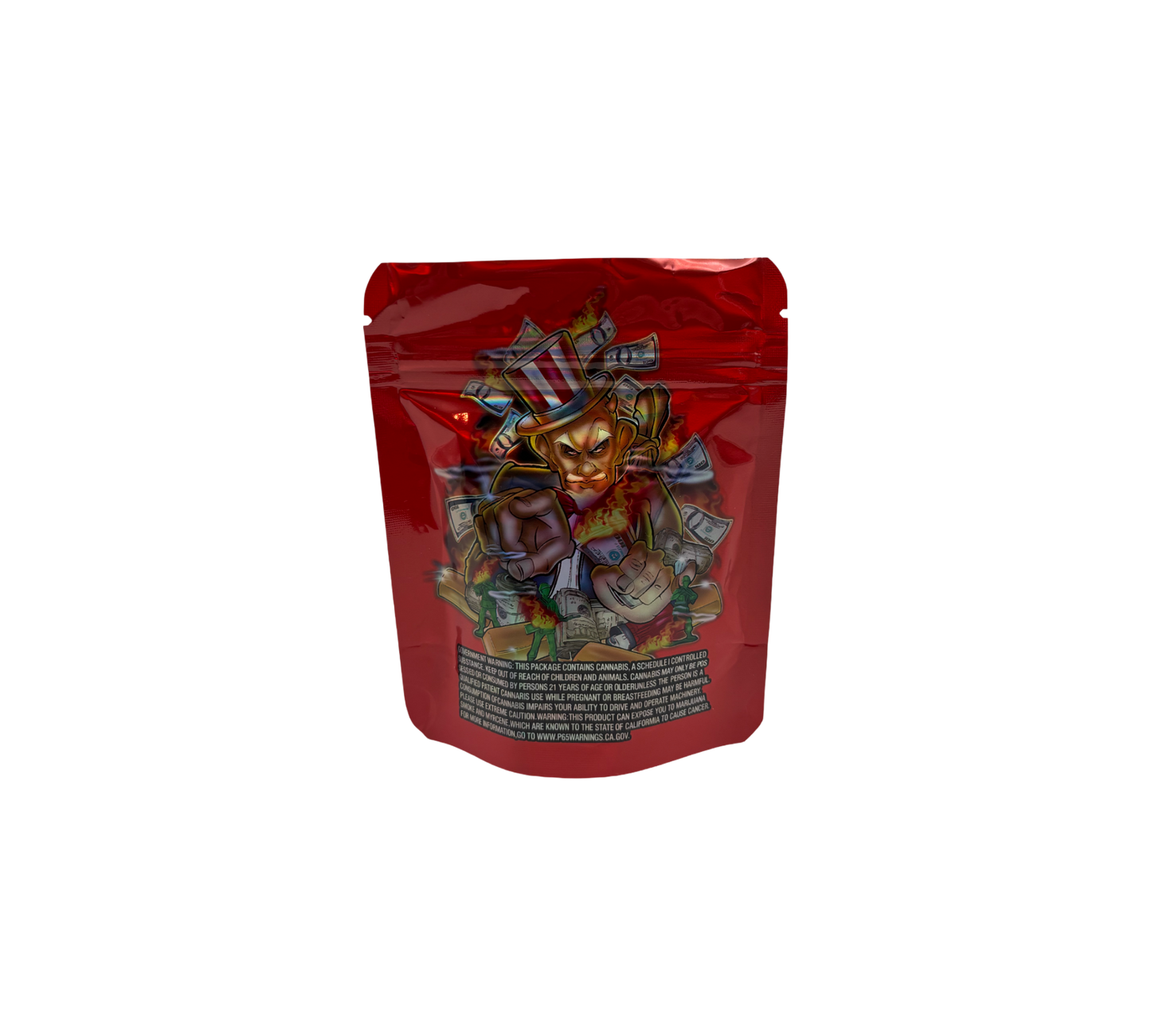 10x Red Gambler - leere PE Verpackungen