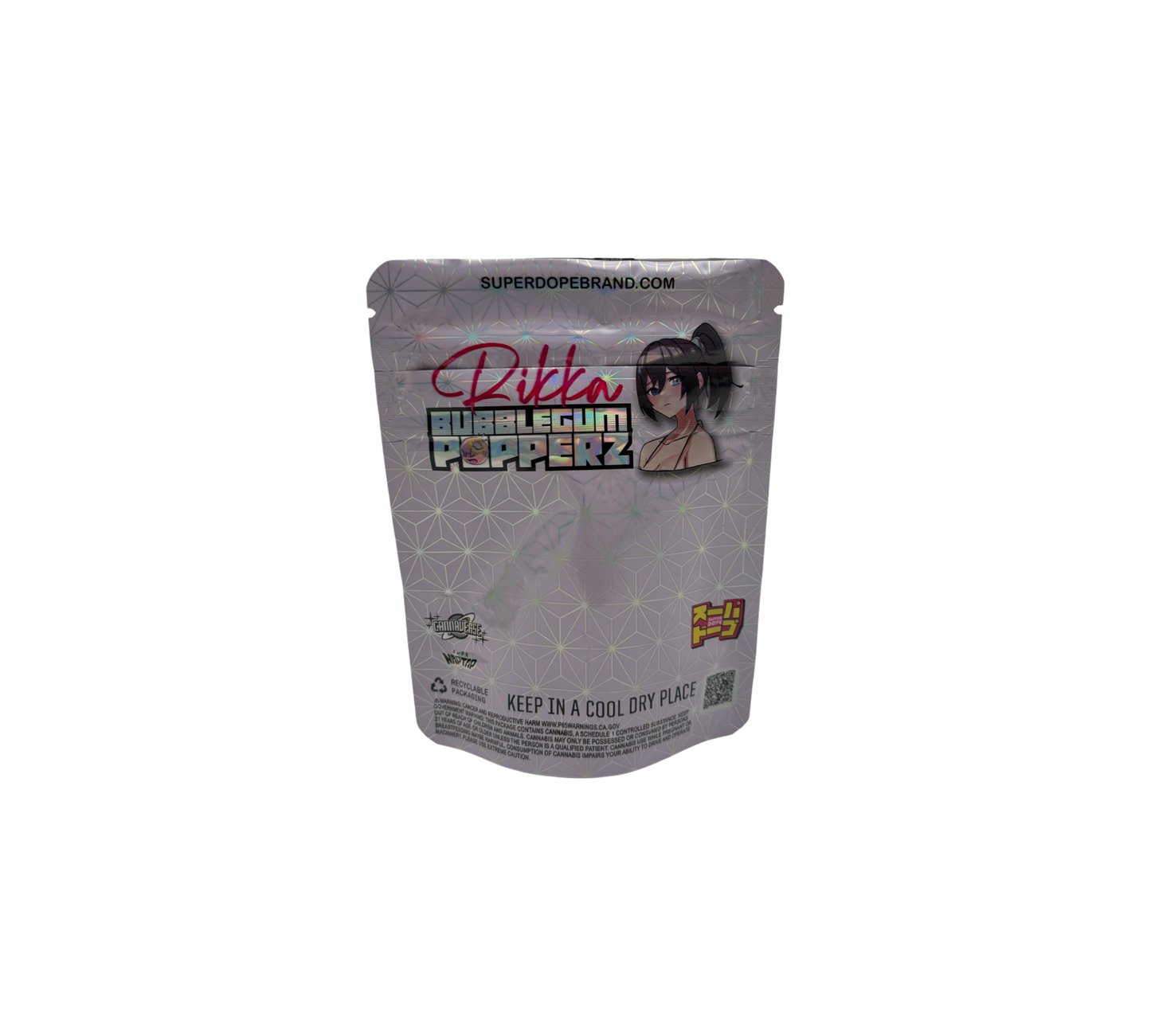 10x Bubblegum Popperz - leere PE Verpackungen