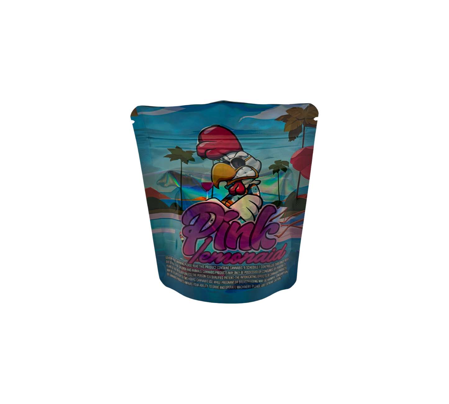 10x Pink Lemon - leere PE Verpackungen
