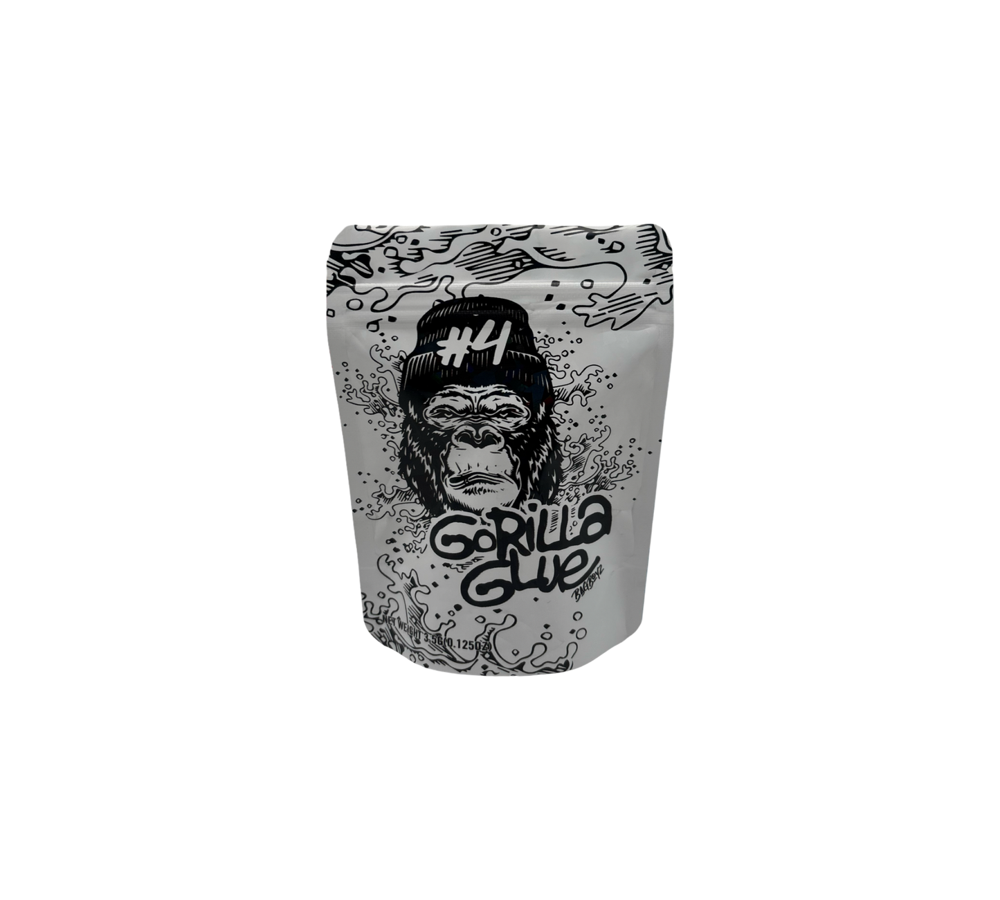 10x White Gorilla - leere PE Verpackungen