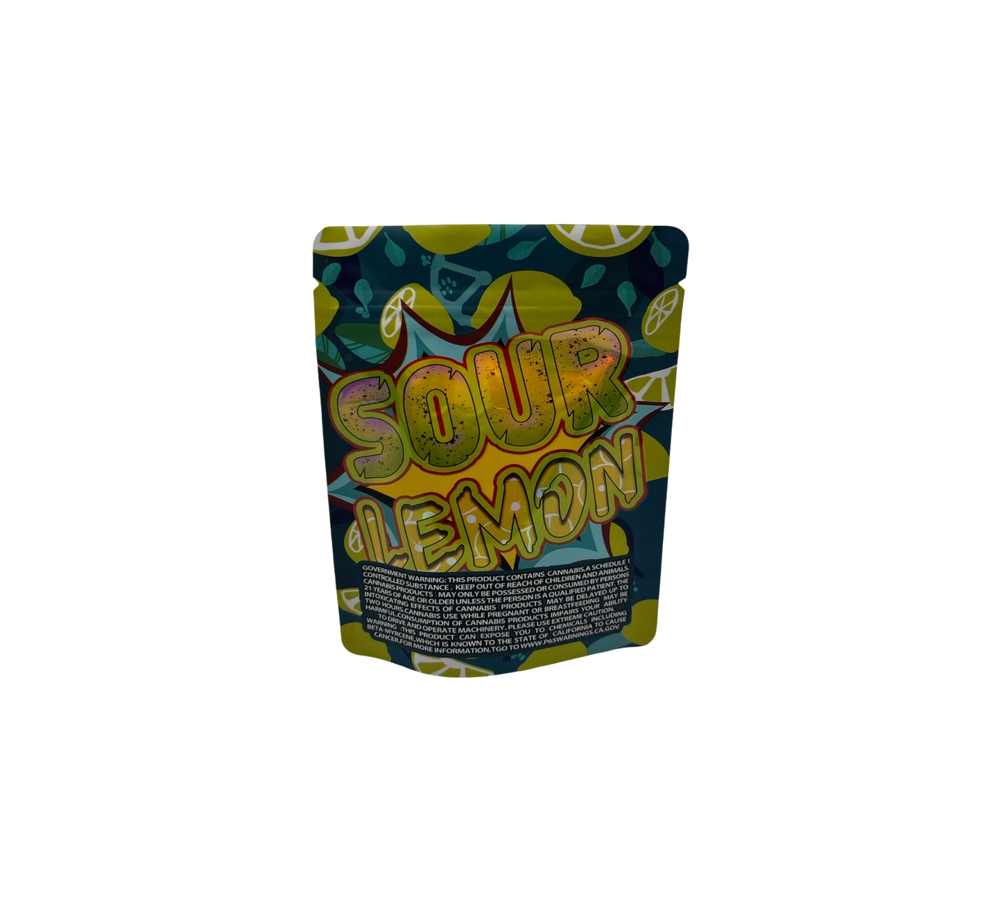 10x Sour Lemon - leere PE Verpackungen