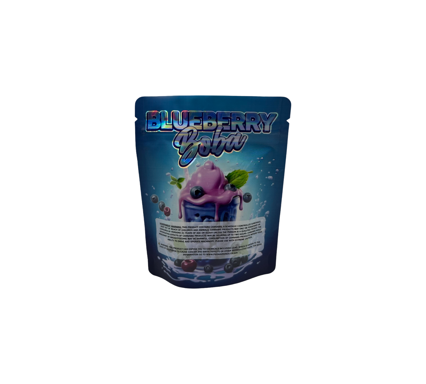 10x Blueberry Boba - leere PE Verpackungen