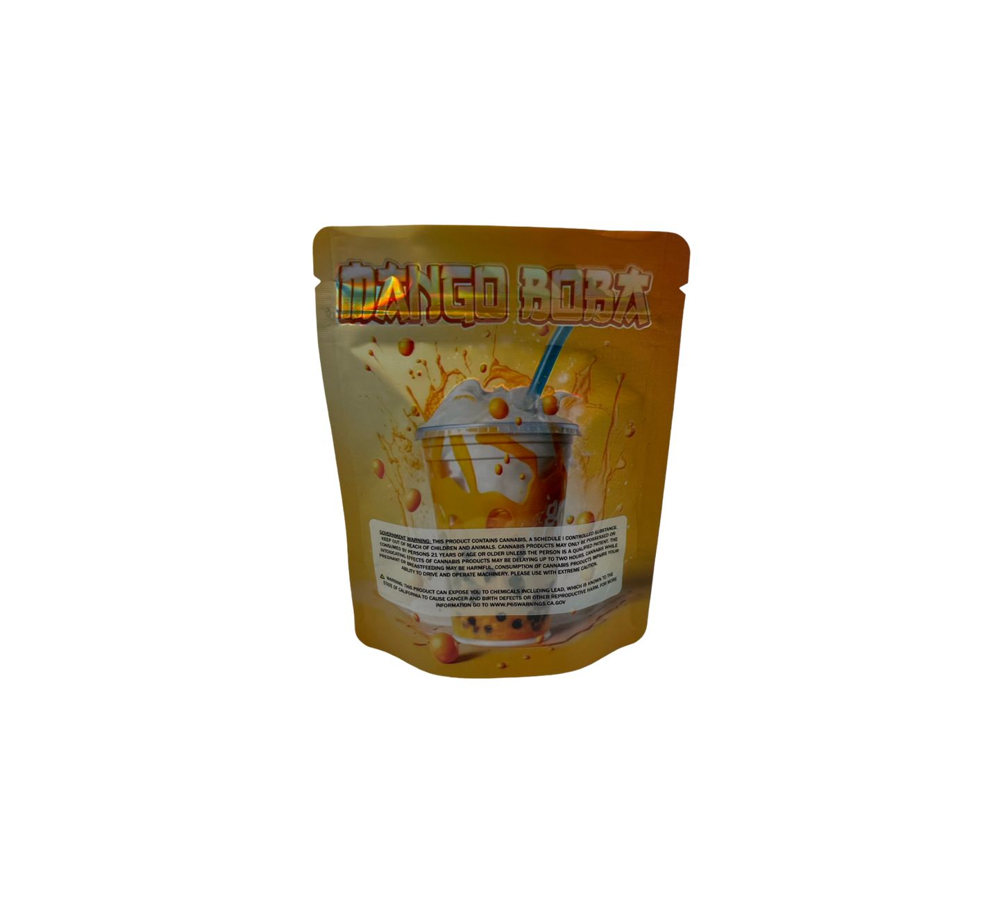 10x Mango Boba - leere PE Verpackungen