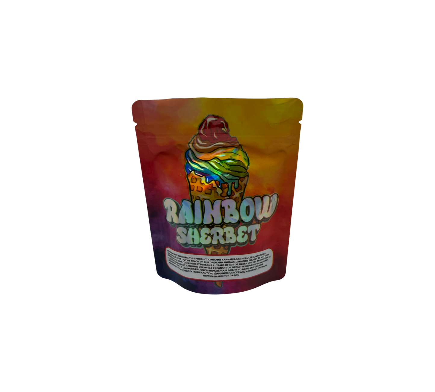 10x Rainbow Sherbet - leere PE Verpackungen