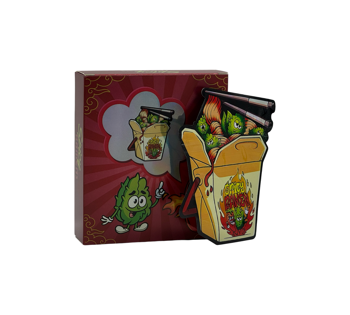 1x Spicy Ramens - Box & Pack im Set - leer