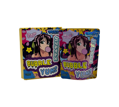 1x Bubble Yumz - Box & Pack im Set - leer