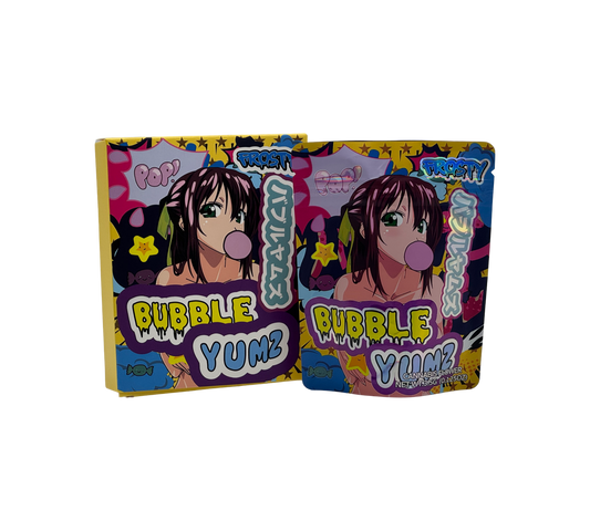 1x Bubble Yumz - Box & Pack im Set - leer
