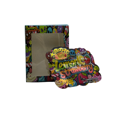 1x Lemon Strawberry - Box & Pack im Set - leer