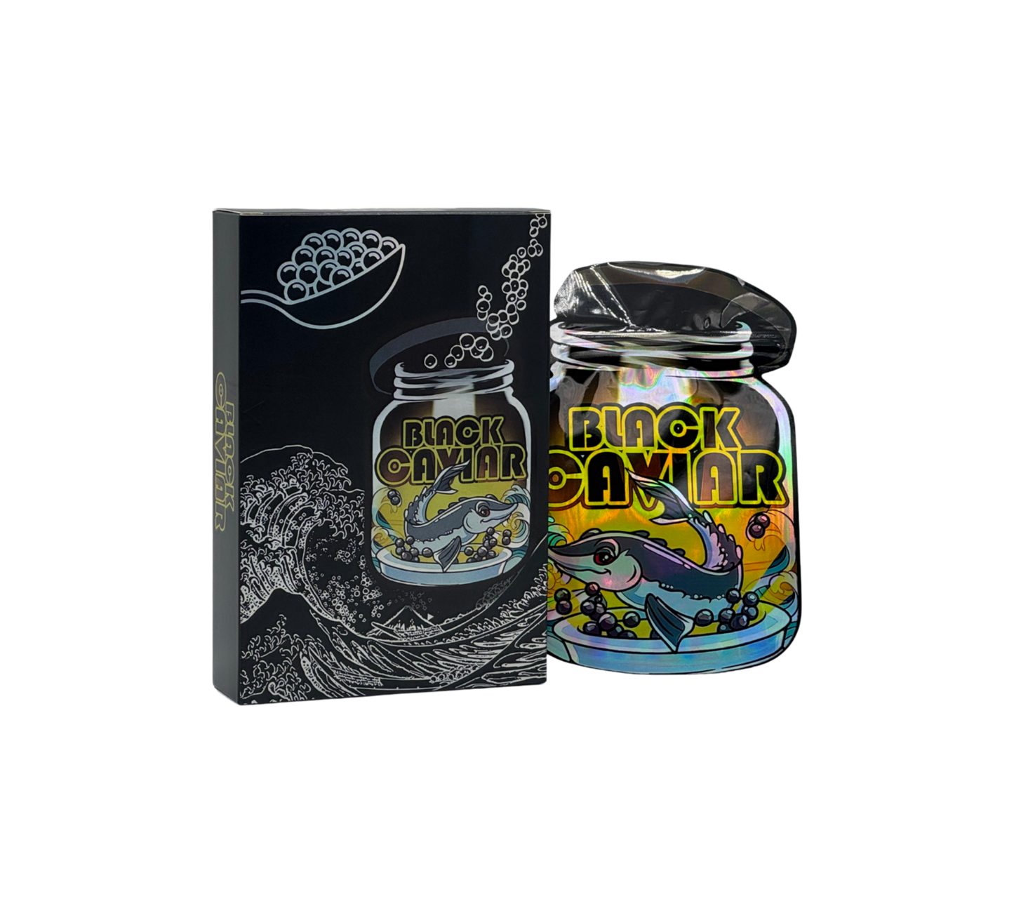 1x Black Caviar - Box & Pack im Set - leer