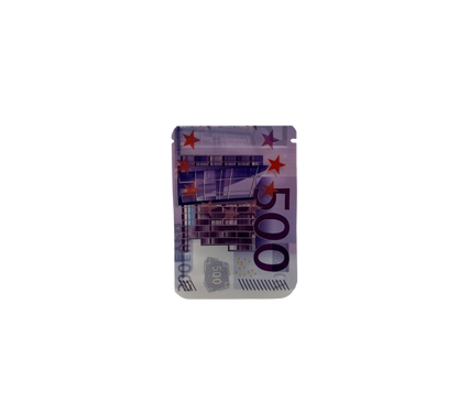 10x leere PE-Verpackungen – 500-Euro-Design