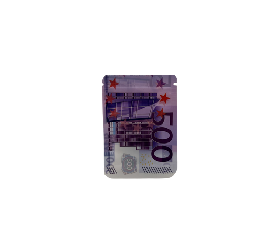 10x leere PE-Verpackungen – 500-Euro-Design