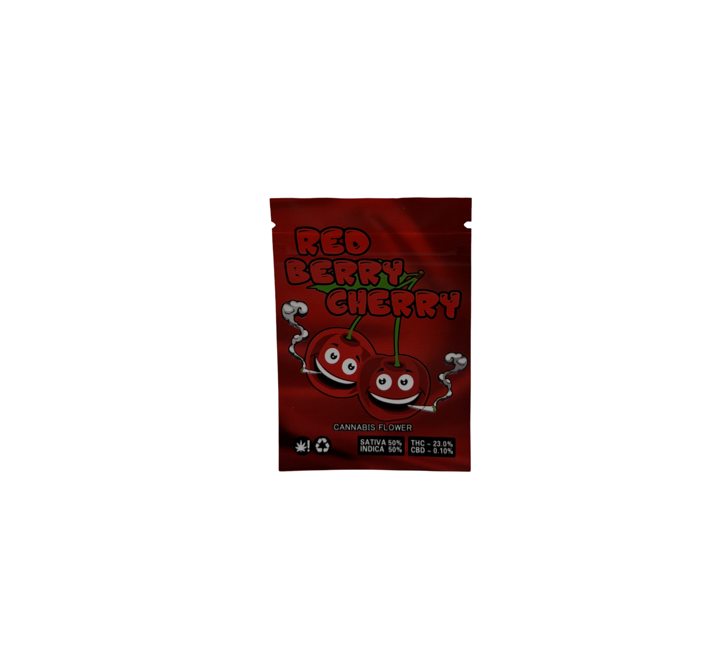 10x Red Cherry - leere PE Verpackungen