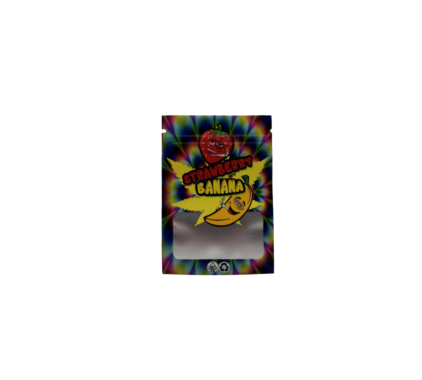 10x Strawberry Banana - leere PE Verpackungen