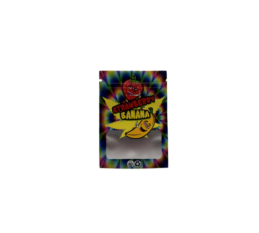 10x Strawberry Banana - leere PE Verpackungen