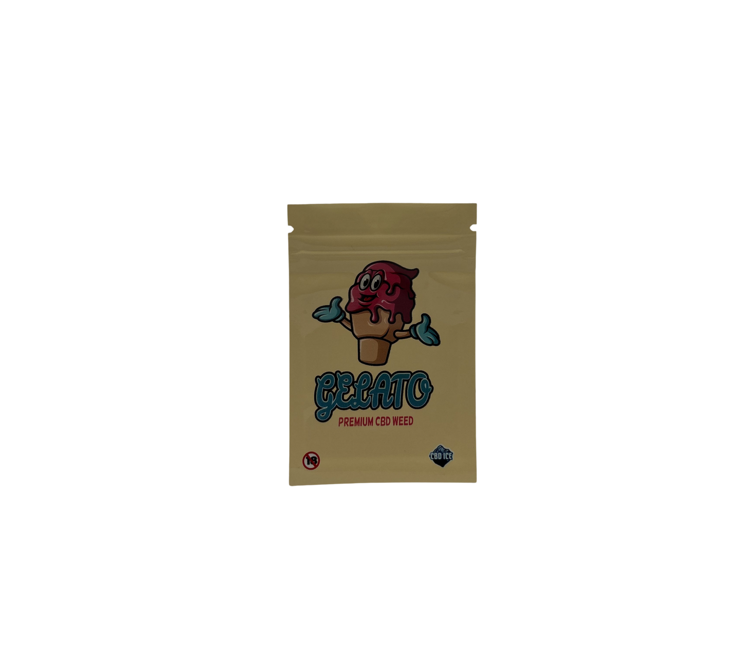 10x Gelato CBD – leere PE Verpackungen