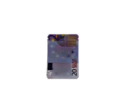 10x leere PE-Verpackungen – 20-Euro-Design