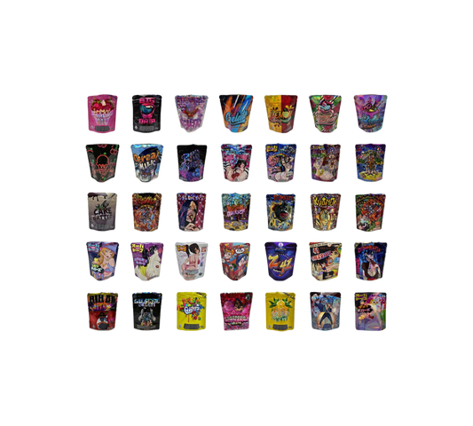 25x Mix Holo Pack´s 3,5 - leere PE Verpackungen