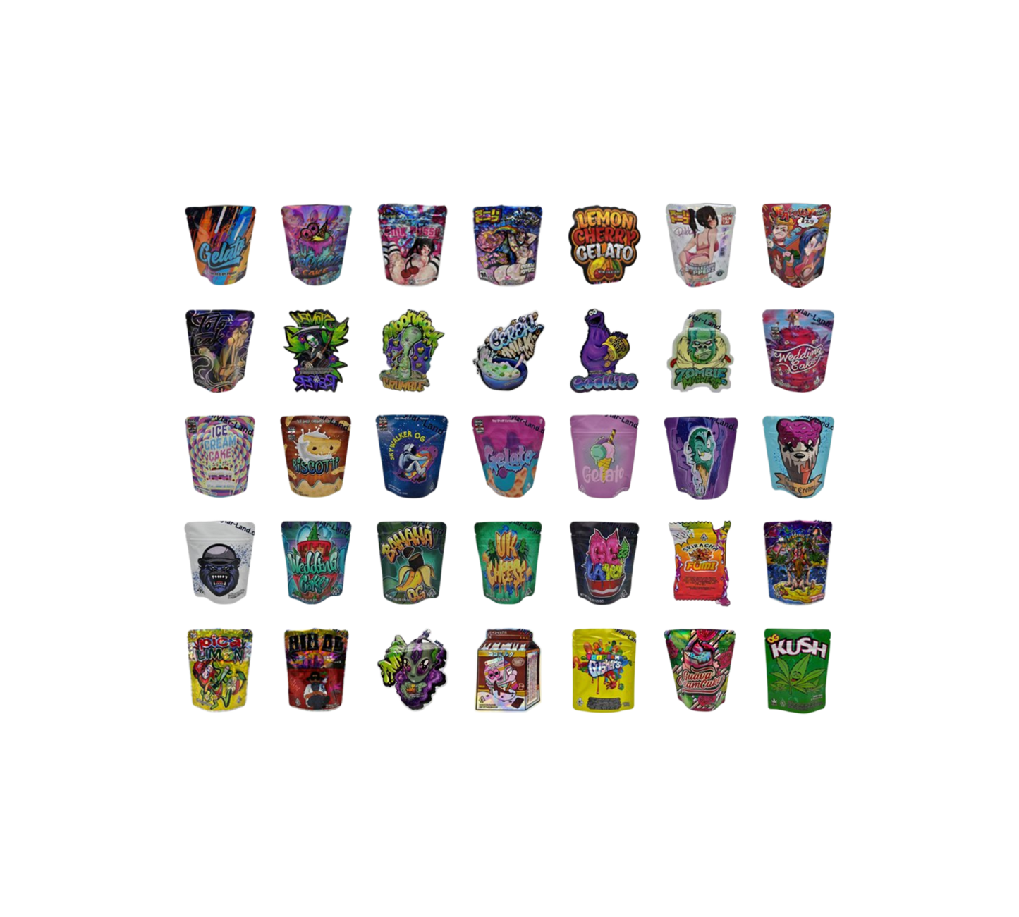 25x Mix Ultra Pack´s / Shape 3,5 - leere PE Verpackungen