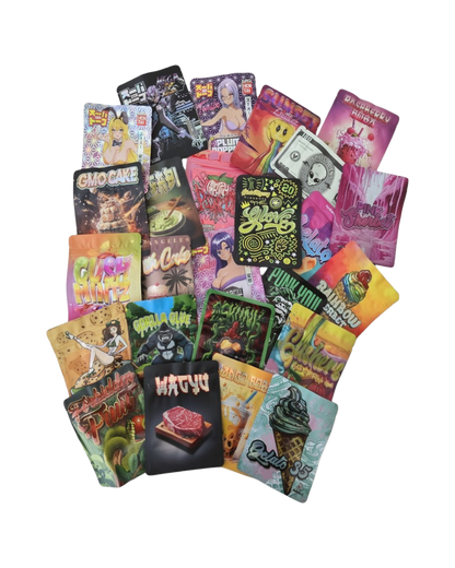 100x Holo-Mega-Mix- Pack´s 3,5 - leere PE Verpackungen