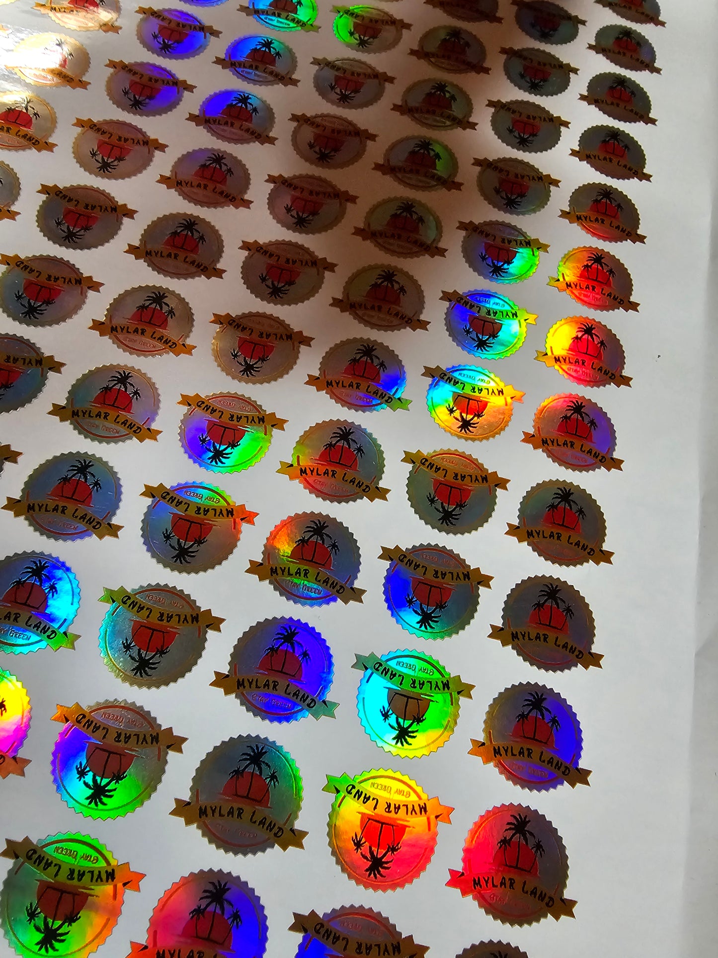 3D Mylar-Land Sticker für Pack´s 221 Stück
