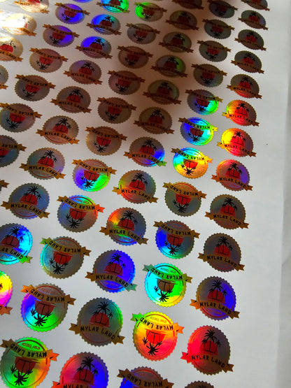 3D Mylar-Land Sticker für Pack´s 221 Stück