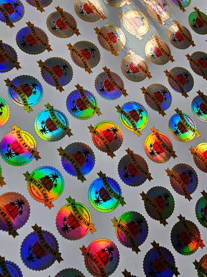 3D Mylar-Land Sticker für Pack´s 221 Stück