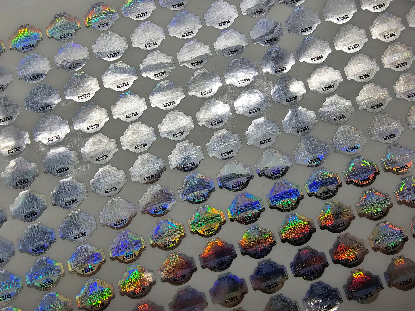 3D The Ten Sticker für Pack´s 130 Stück