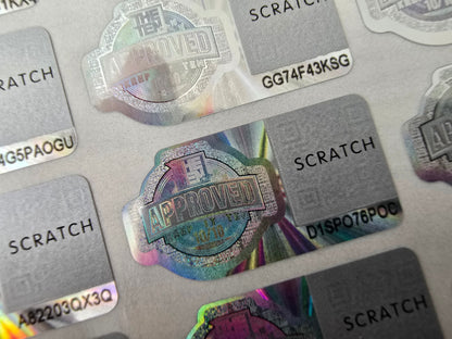 3D The Ten Scratch Sticker für Pack´s 50 Stück