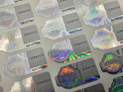 3D The Ten Scratch Sticker für Pack´s 50 Stück